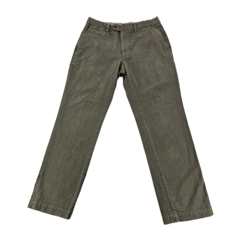 Vineyard Vines Mens Breaker Golf Performance Pant 30x30 Green Wool Blend Stretch